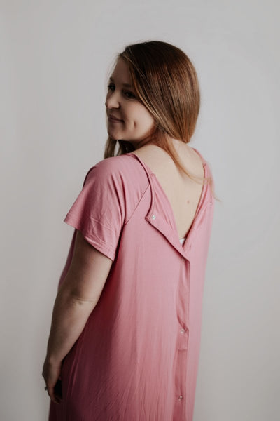 Rose Mommy Labor and Delivery Nursing Hoospital Gown