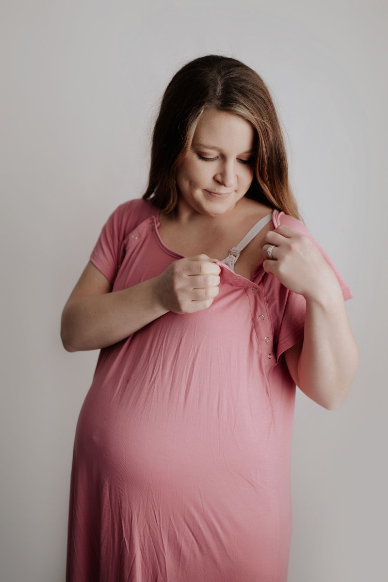 Rose Mommy Labor and Delivery Nursing Hoospital Gown