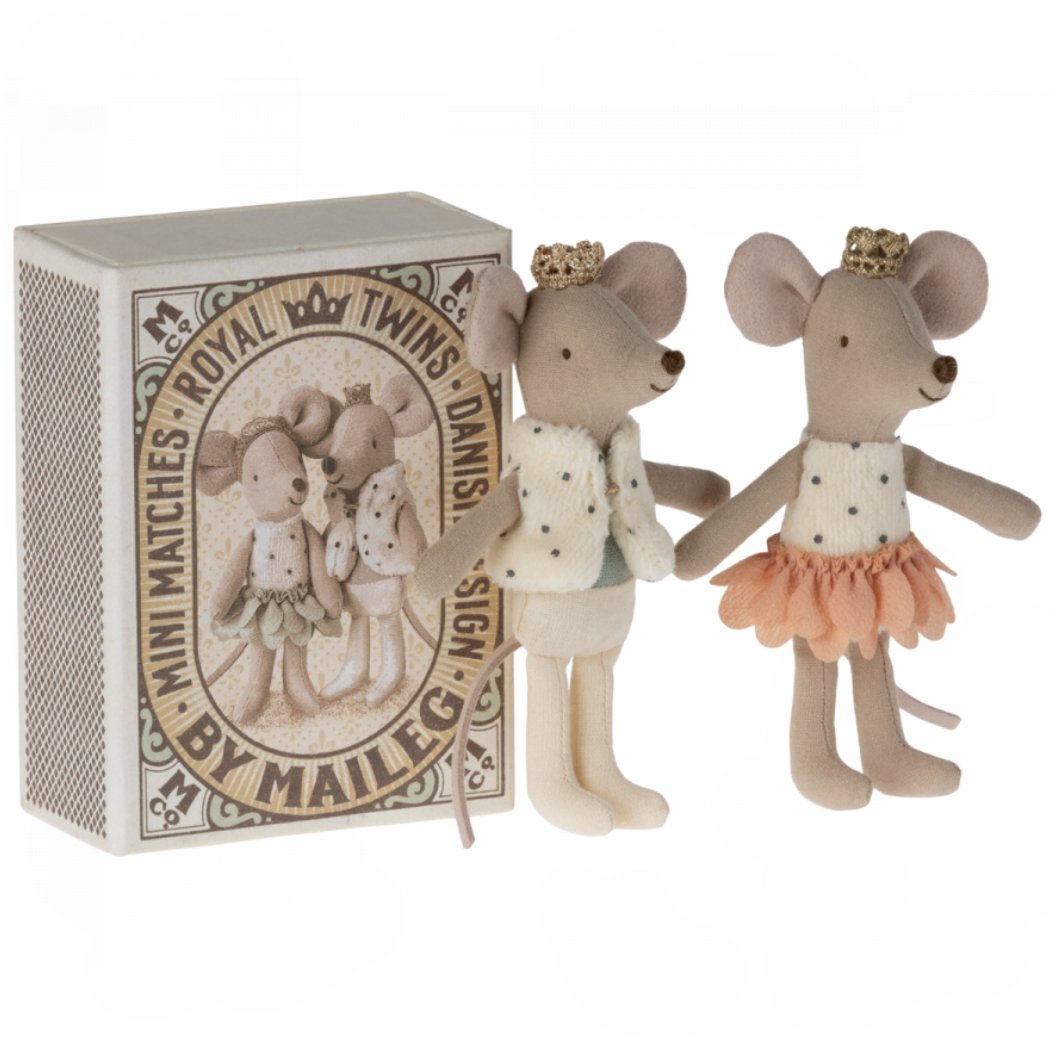 Royal Twins in Box, Little Brother &amp; Sister in Matchbox - Rose