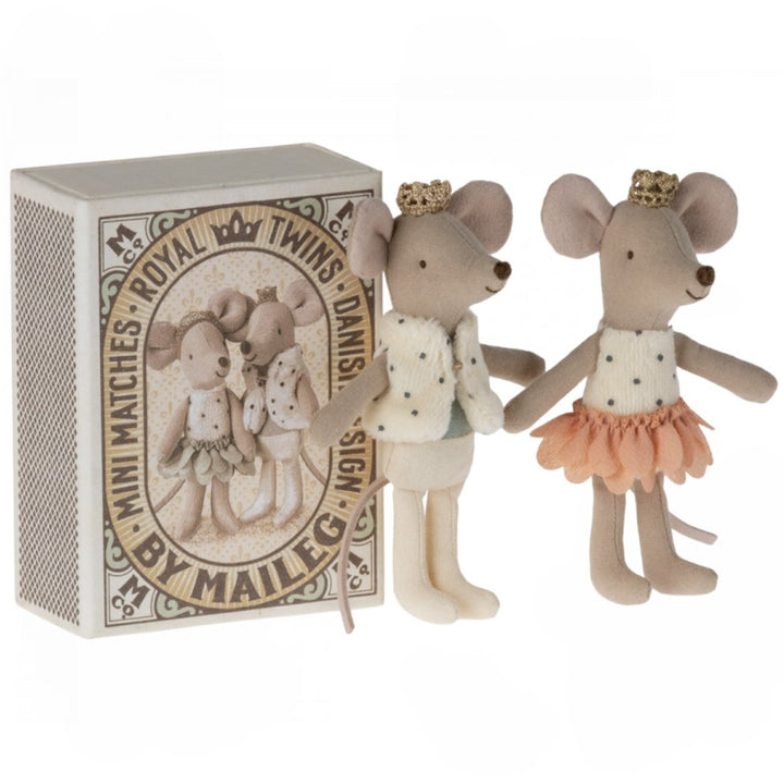 Royal Twins in Box, Little Brother &amp; Sister in Matchbox - Rose
