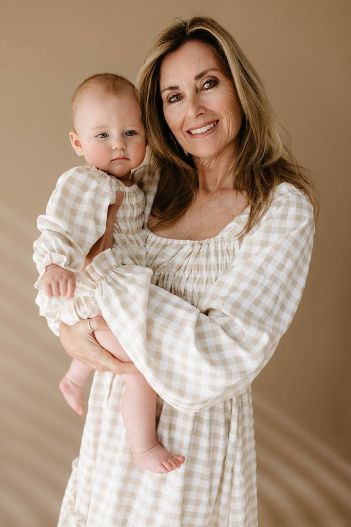Ruffle Romper - Gingham