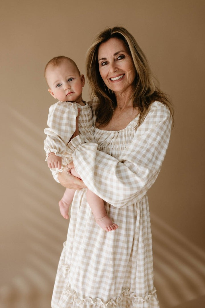 Ruffle Romper - Gingham