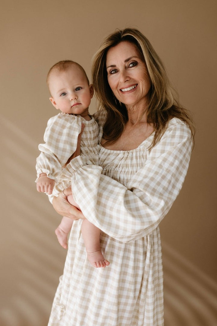 Ruffle Romper - Gingham