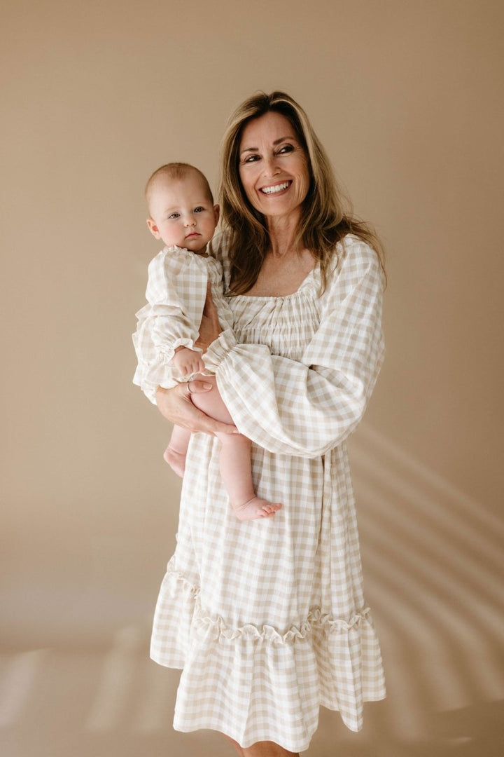 Ruffle Romper - Gingham
