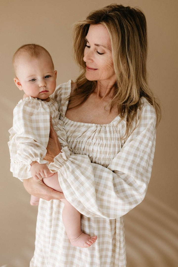 Ruffle Romper - Gingham