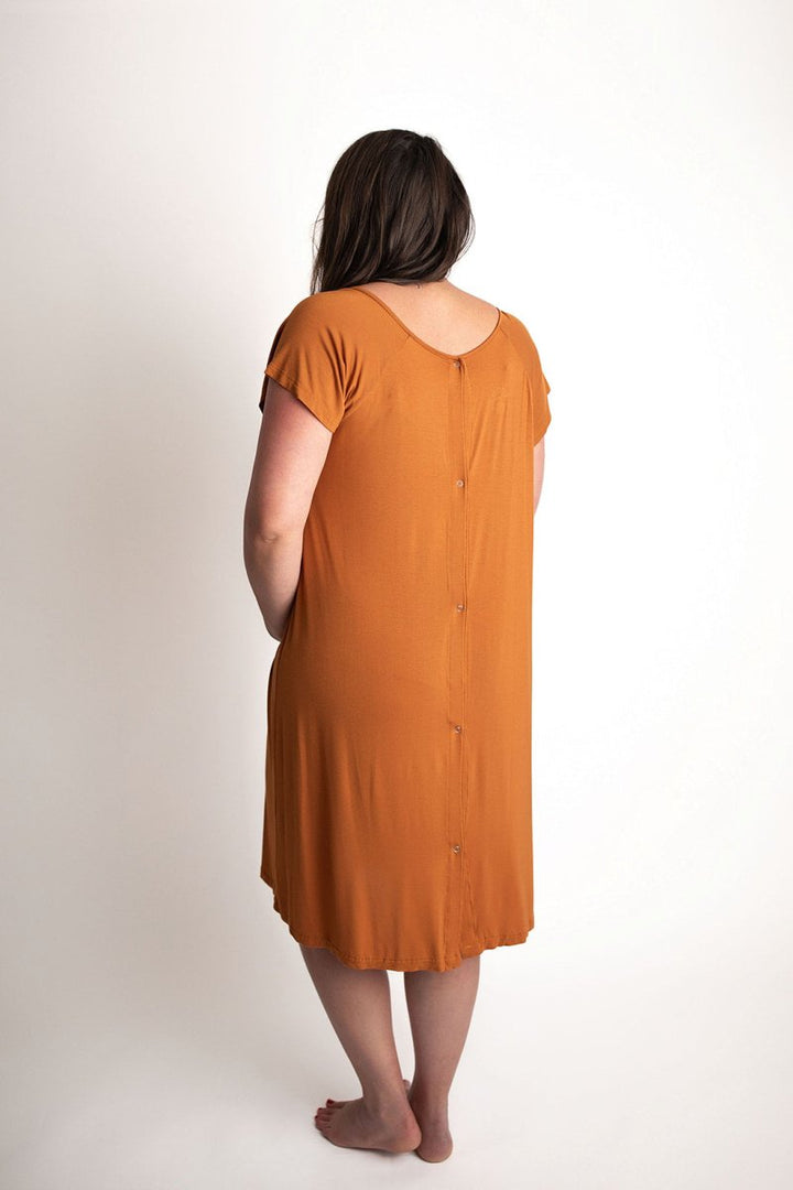 Saddle Tan Mommy Labor and Delivery Nursing Hospital Gown