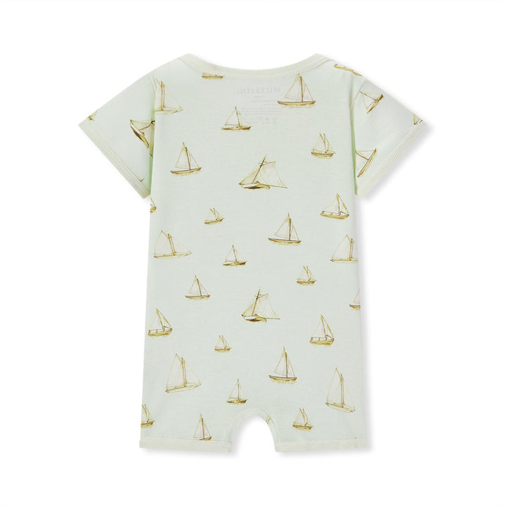 Sailboat Melody Organic Cotton Shortall