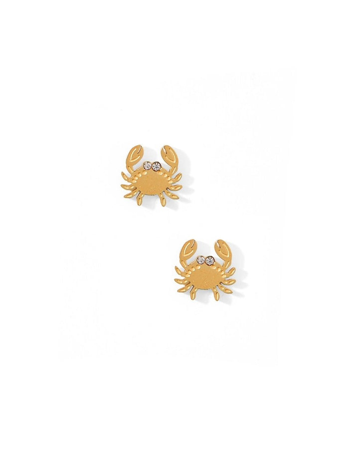 Screwback Stud Earrings - Crab