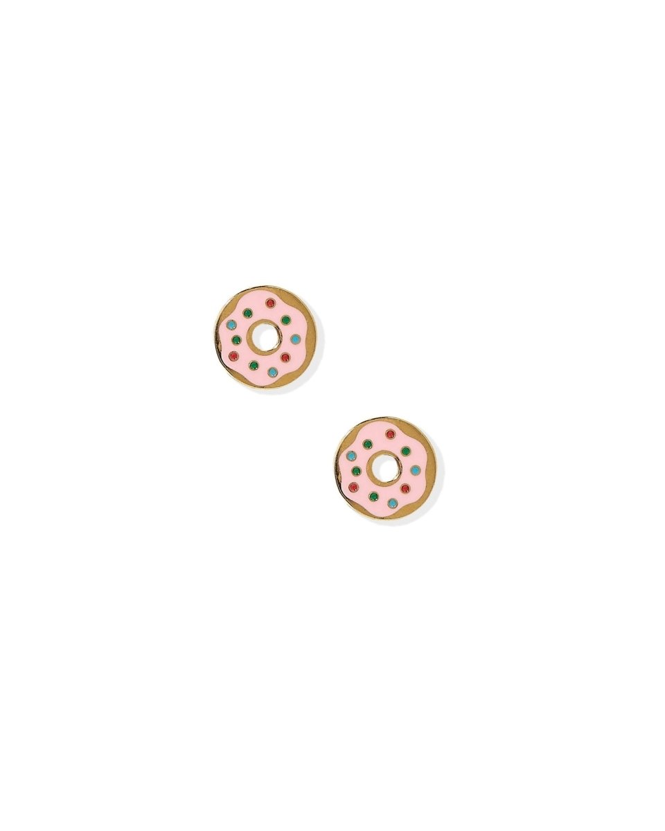 Screwback Stud Earrings - Donut