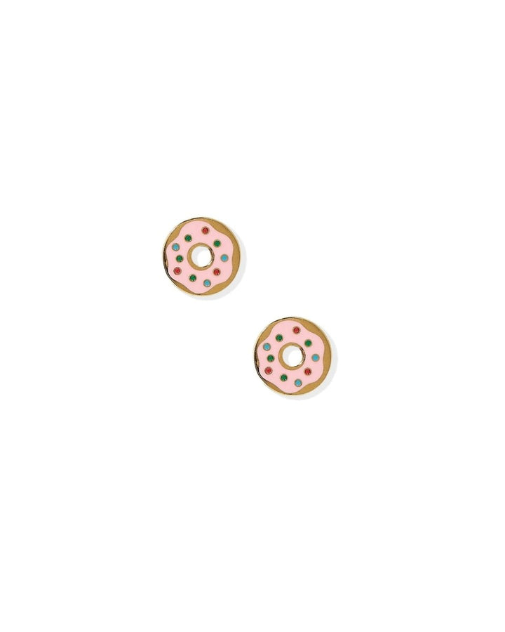 Screwback Stud Earrings - Donut