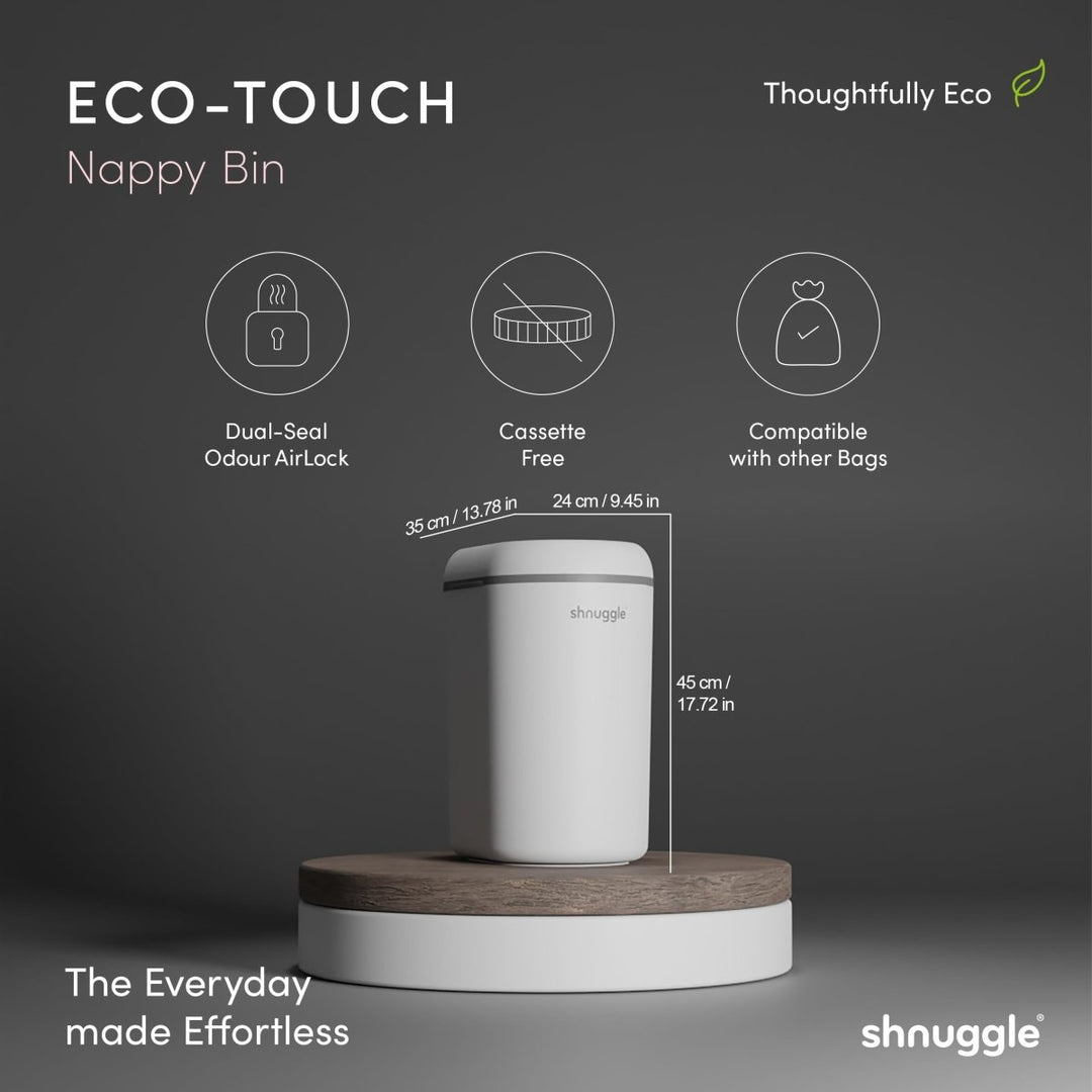 Shnuggle Eco-Touch Nappy Bin Diaper Pail
