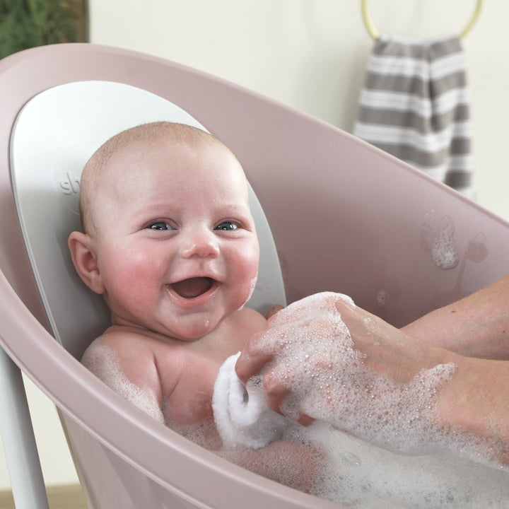 Shnuggle Newborn Bundle: Baby Bath &amp; Accessories Bundle - 5-Piece Set | Cozy Support, Easy Cleanup &amp; Sensory Fun