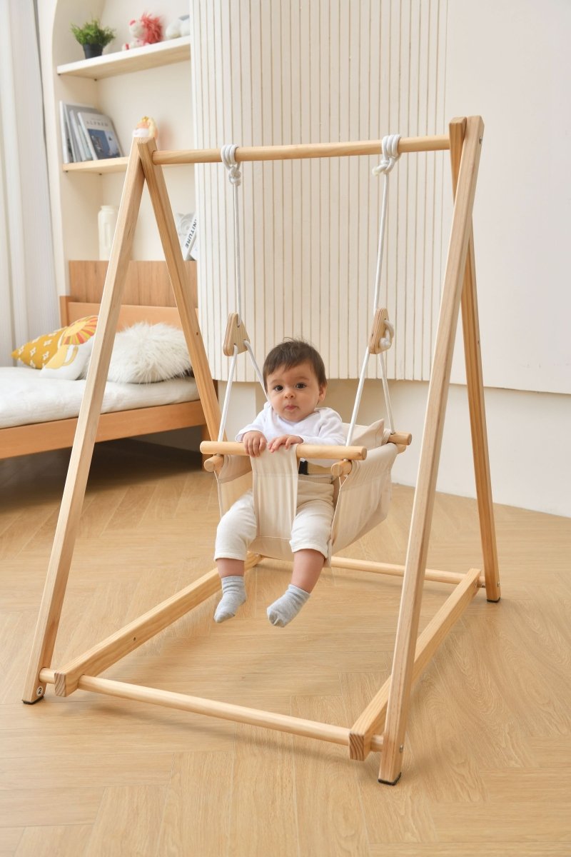 Spruce - Foldable Baby Swing - Gray