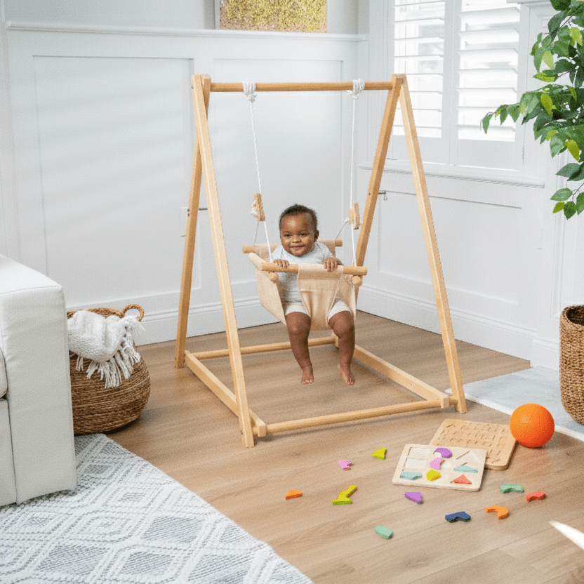Spruce - Foldable Baby Swing - Gray