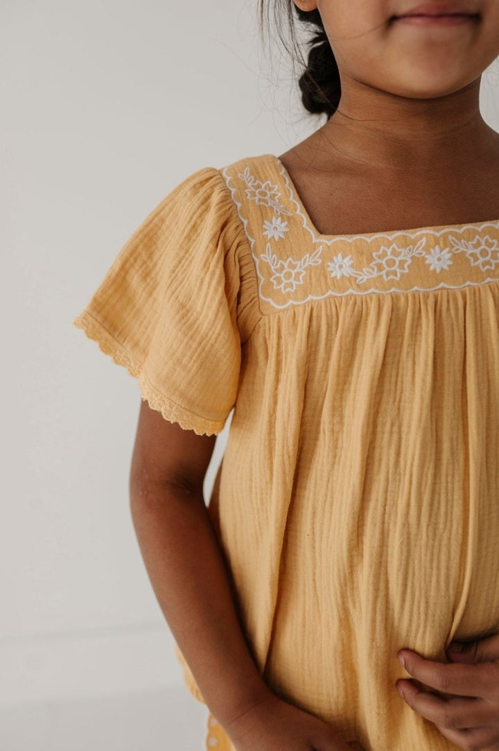 Square Neck Peasant Top