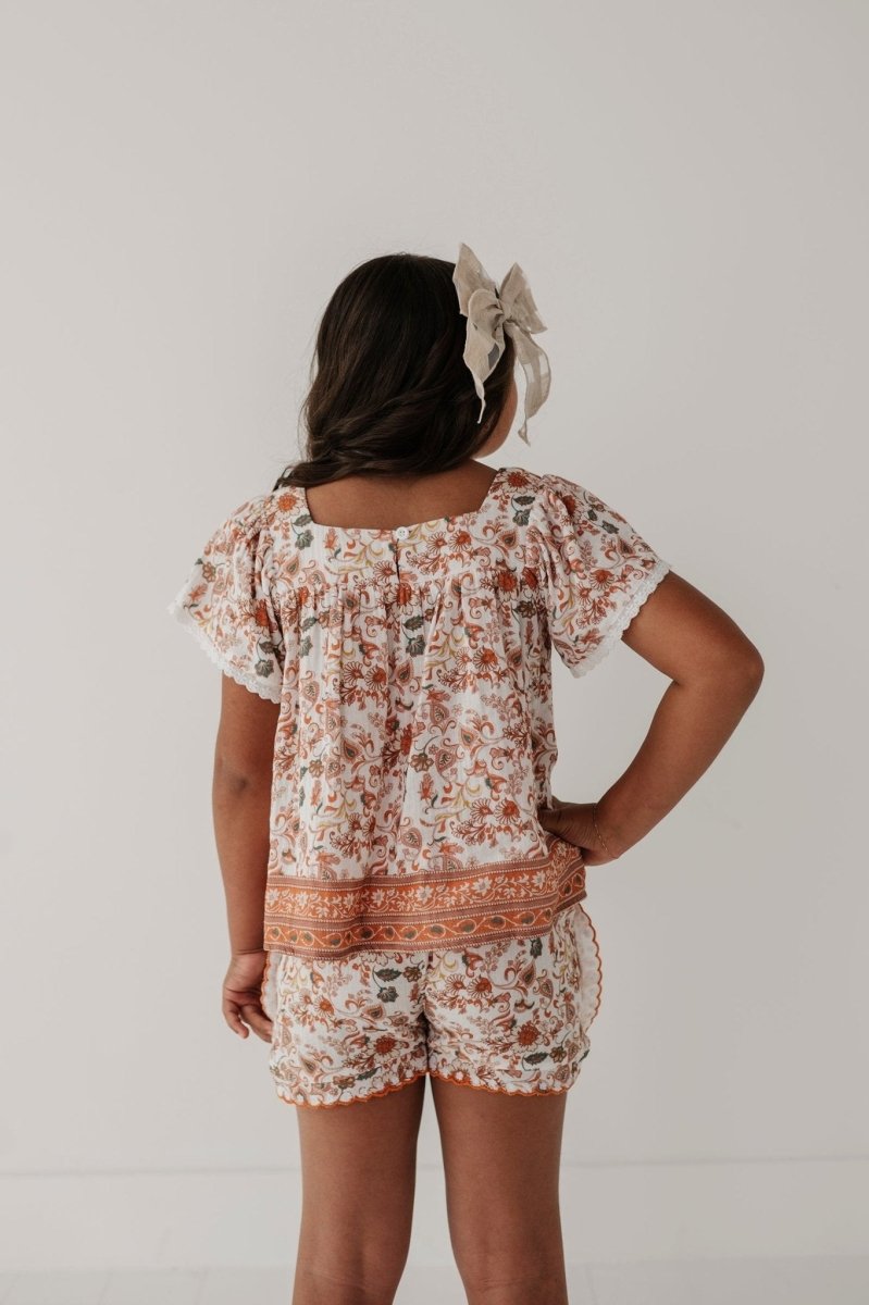 Square Neck Peasant Top