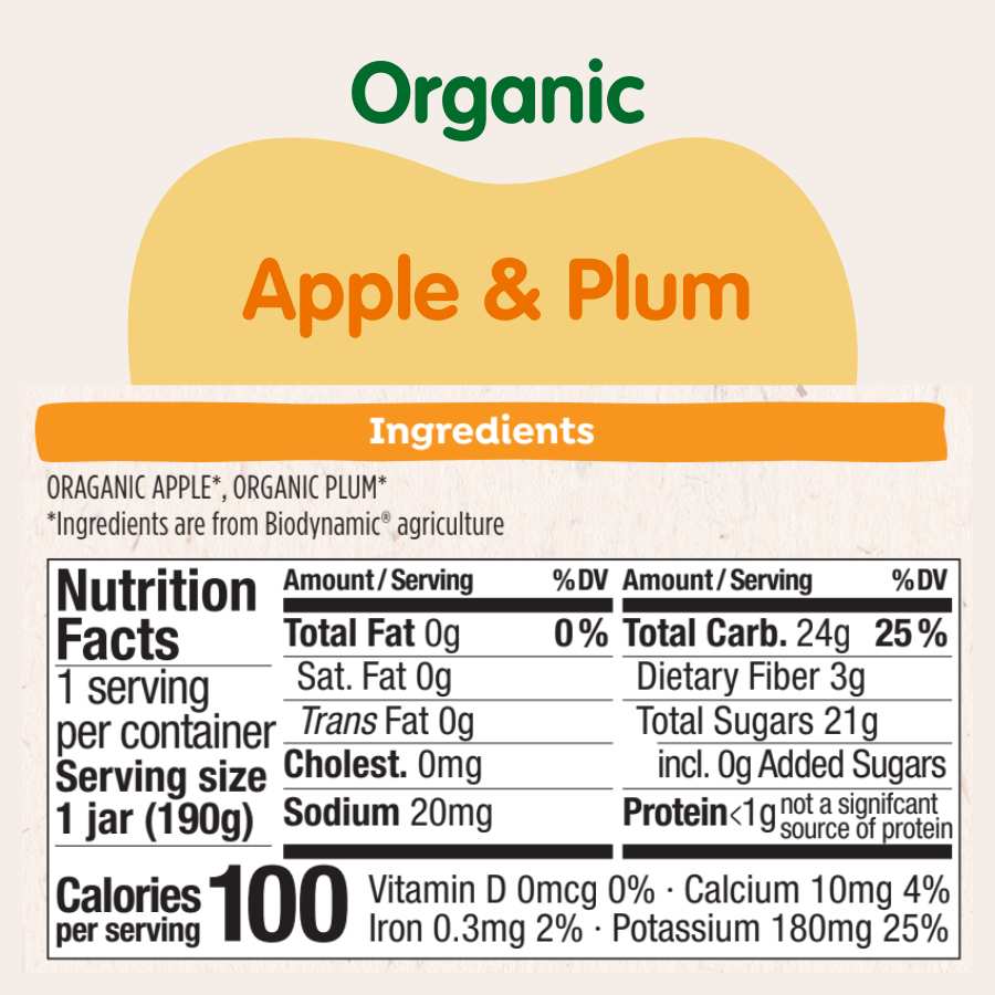 Starting Solids Variety Bundle: Apple &amp; Plum Jars, Oat Cereal, Banana Llama