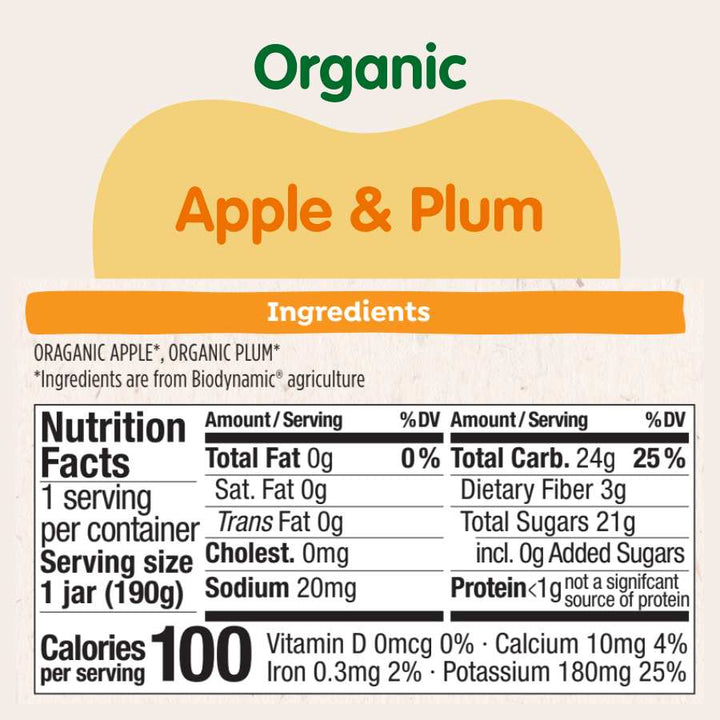 Starting Solids Variety Bundle: Apple &amp; Plum Jars, Oat Cereal, Banana Llama