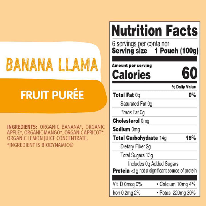 Starting Solids Variety Bundle: Apple &amp; Plum Jars, Oat Cereal, Banana Llama
