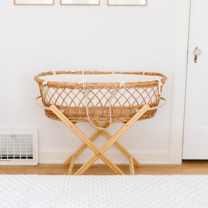Stationary Bassinet Stand- Natural Pine