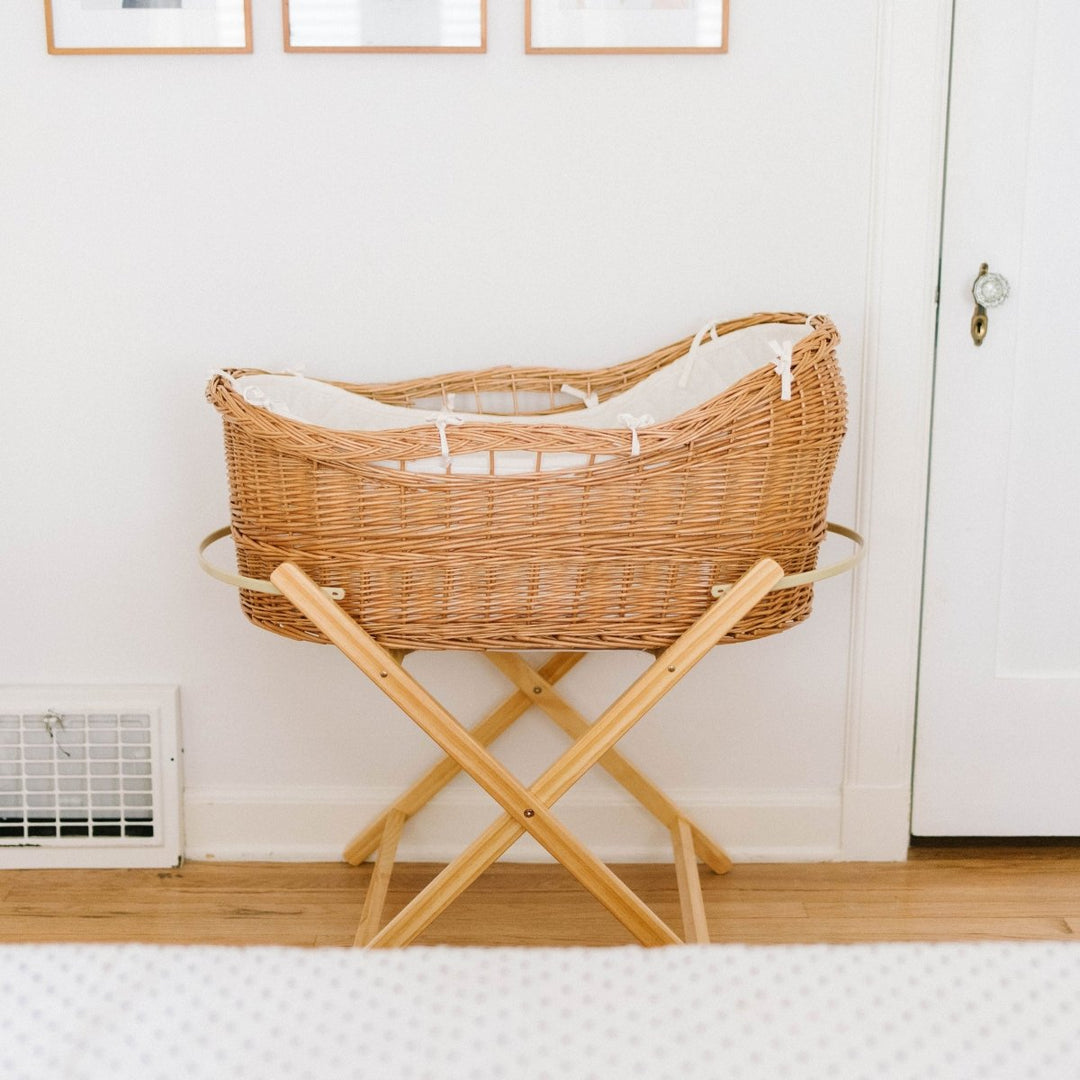 Stationary Bassinet Stand- Natural Pine