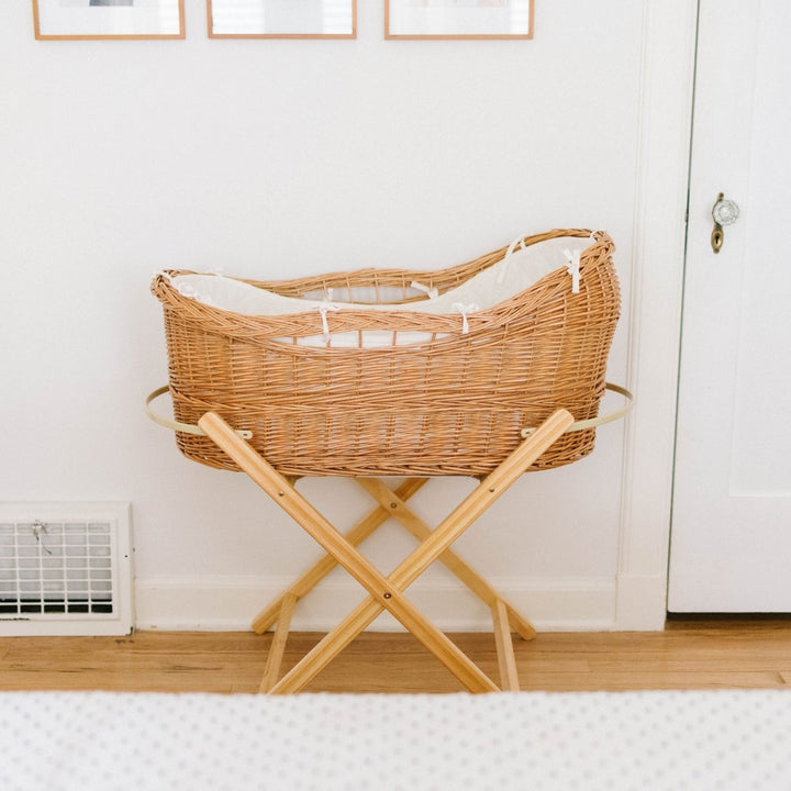 Stationary Bassinet Stand- Natural Pine