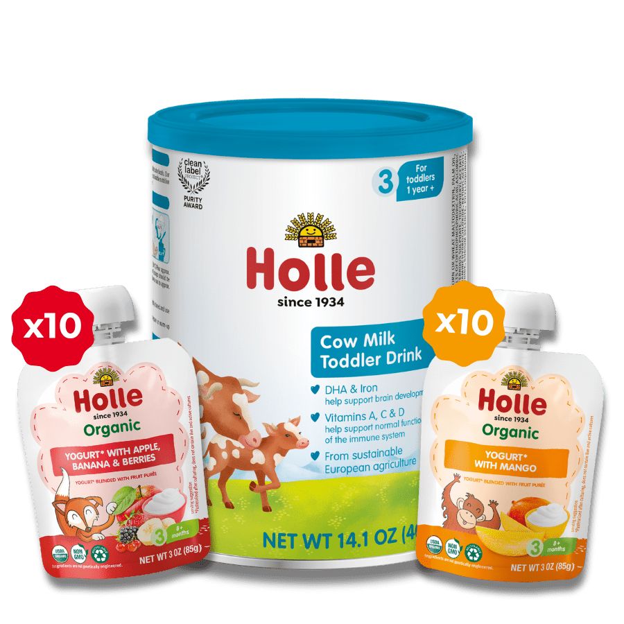 Strong Bones Bundle: Cow Milk, Mango Yogurt, Apple, Banana, Berries Yogurt