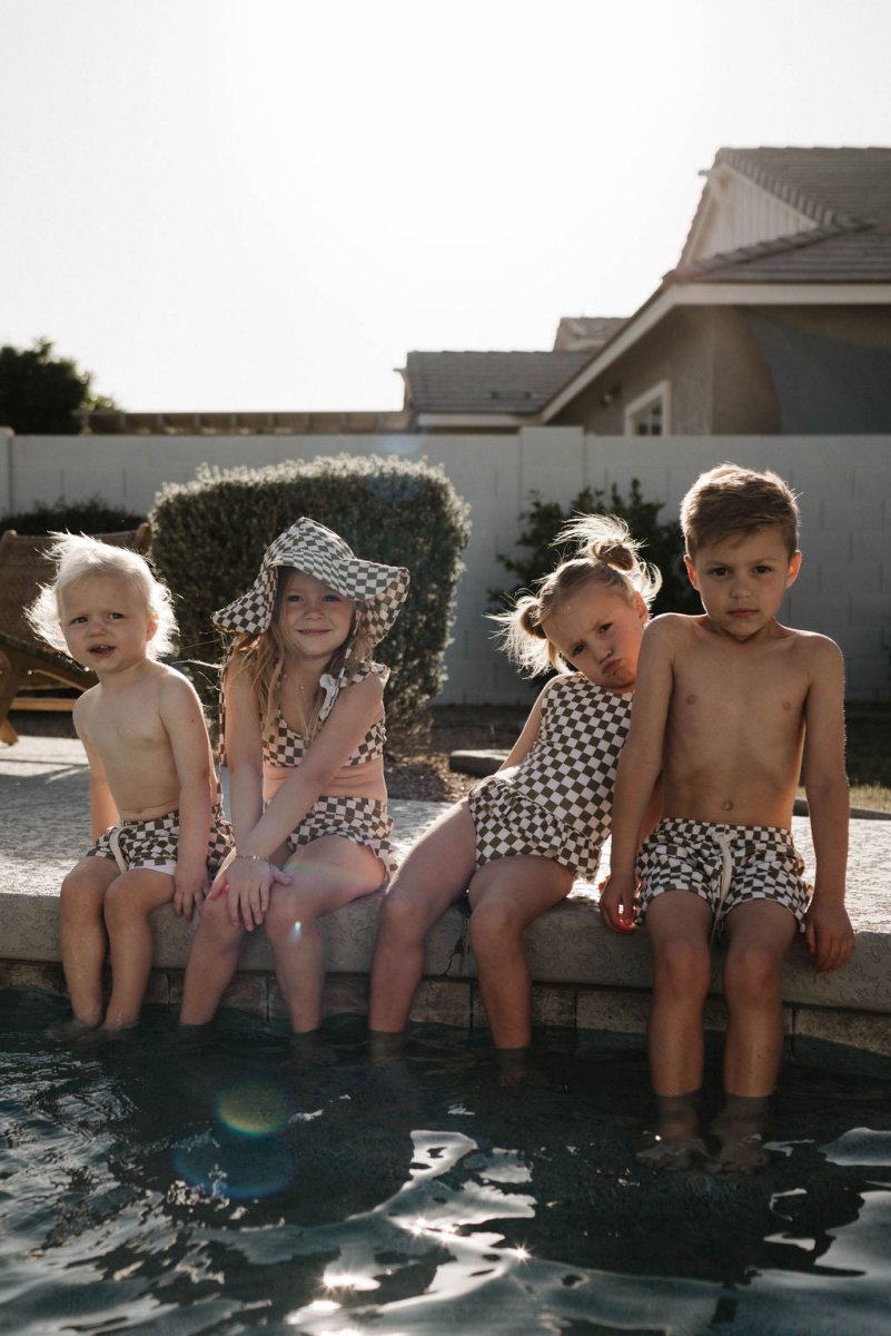 Sunhat -  Wave Chaser Olive Checker