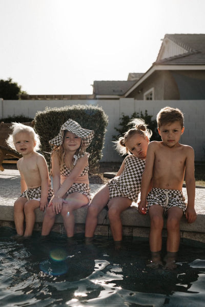 Sunhat -  Wave Chaser Olive Checker