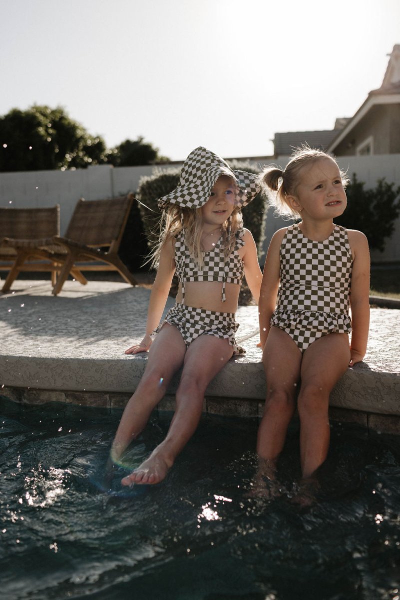 Sunhat -  Wave Chaser Olive Checker