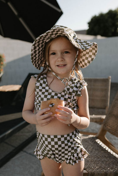 Sunhat -  Wave Chaser Olive Checker