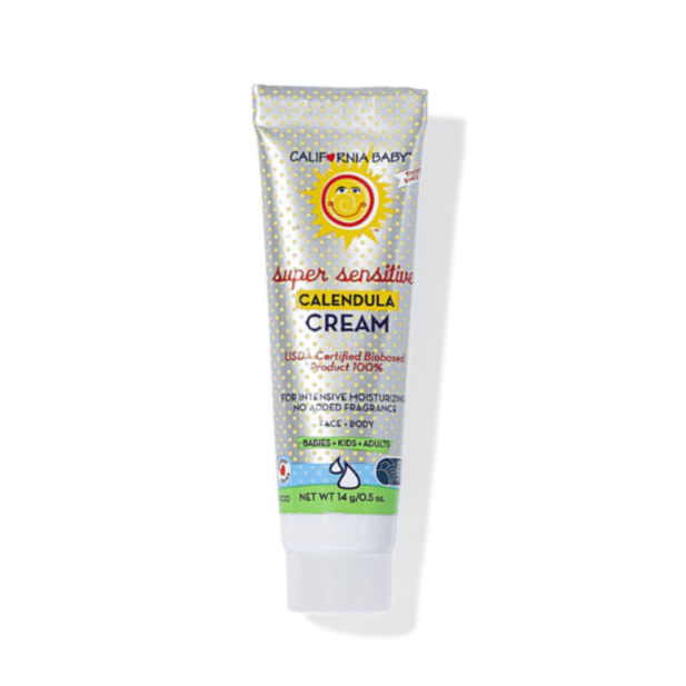 Tube of California Baby Calendula Cream on a white background