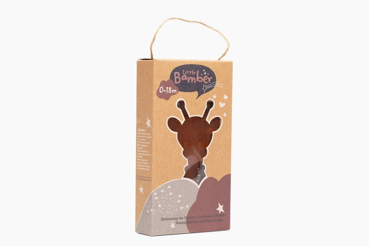 The Little Bamber - Natural Rubber &amp; Baltic Amber Teething Toy