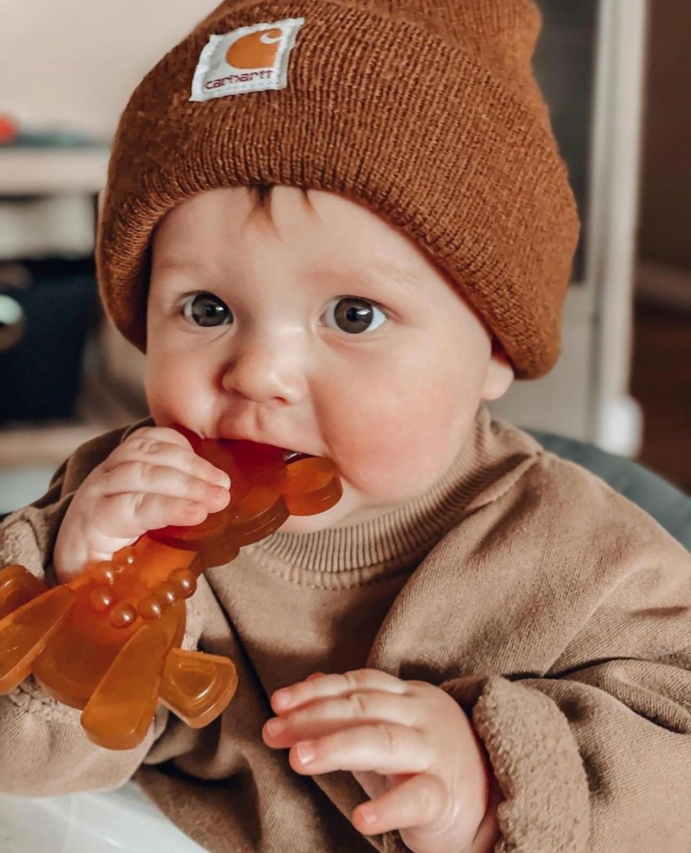 The Little Bamber - Natural Rubber &amp; Baltic Amber Teething Toy