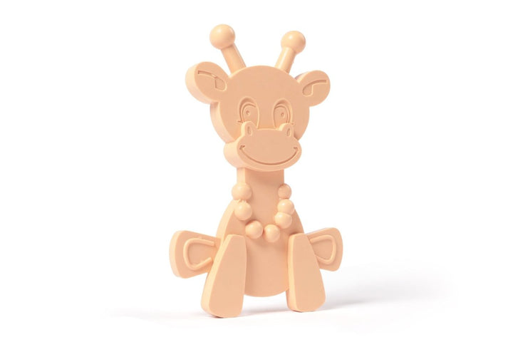 The Little Bamber - Pink - Natural Rubber &amp; Baltic Amber Teething Toy