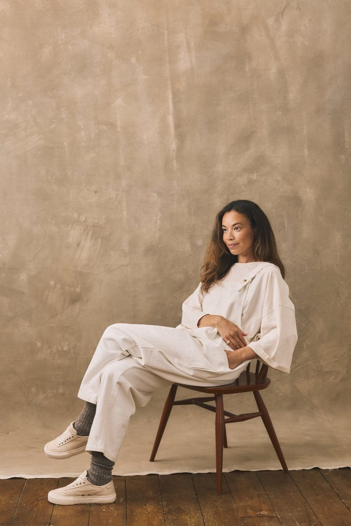 The Oversized Denim Dungaree -  Women&