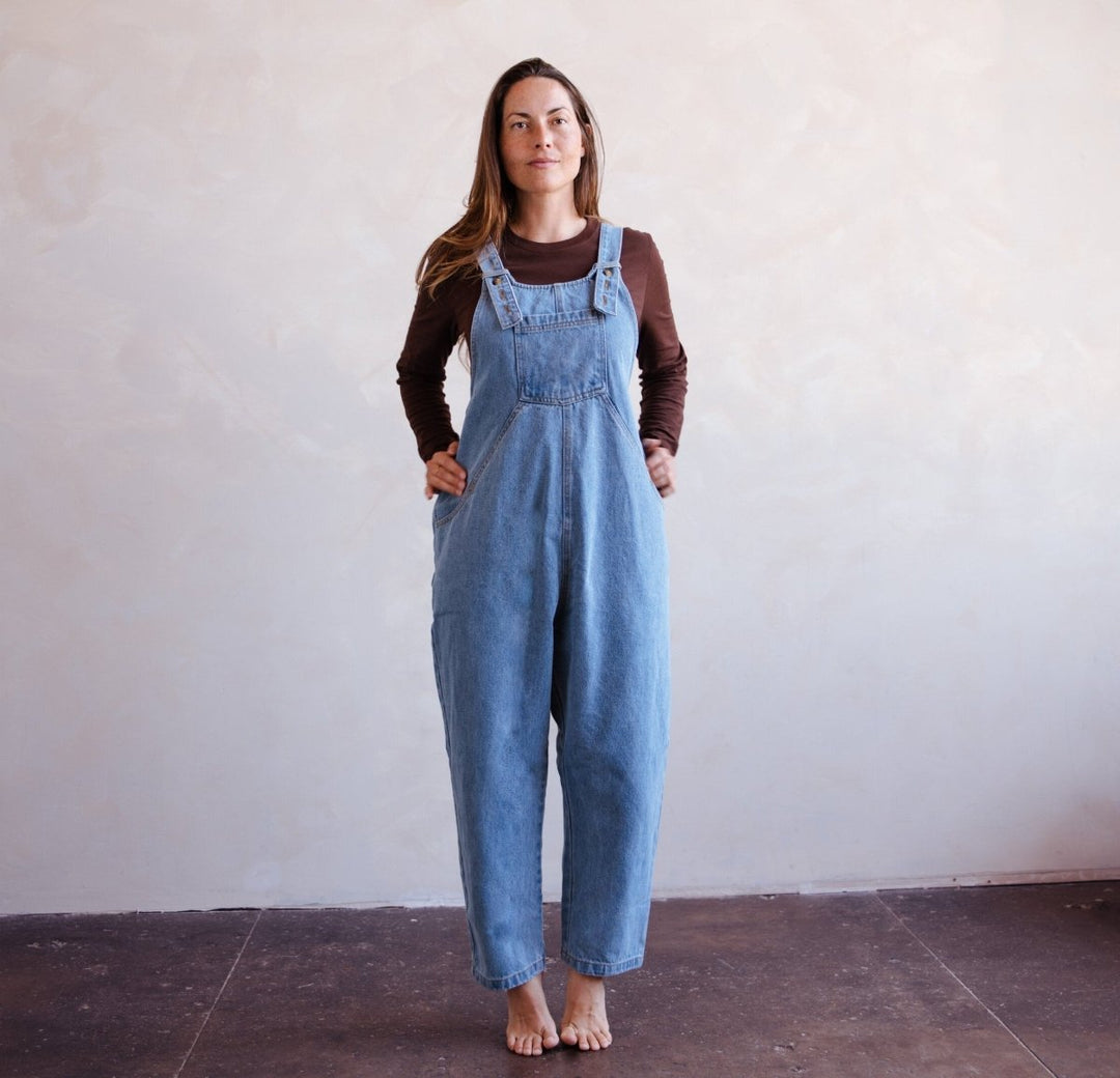 The Oversized Denim Dungaree -  Women&