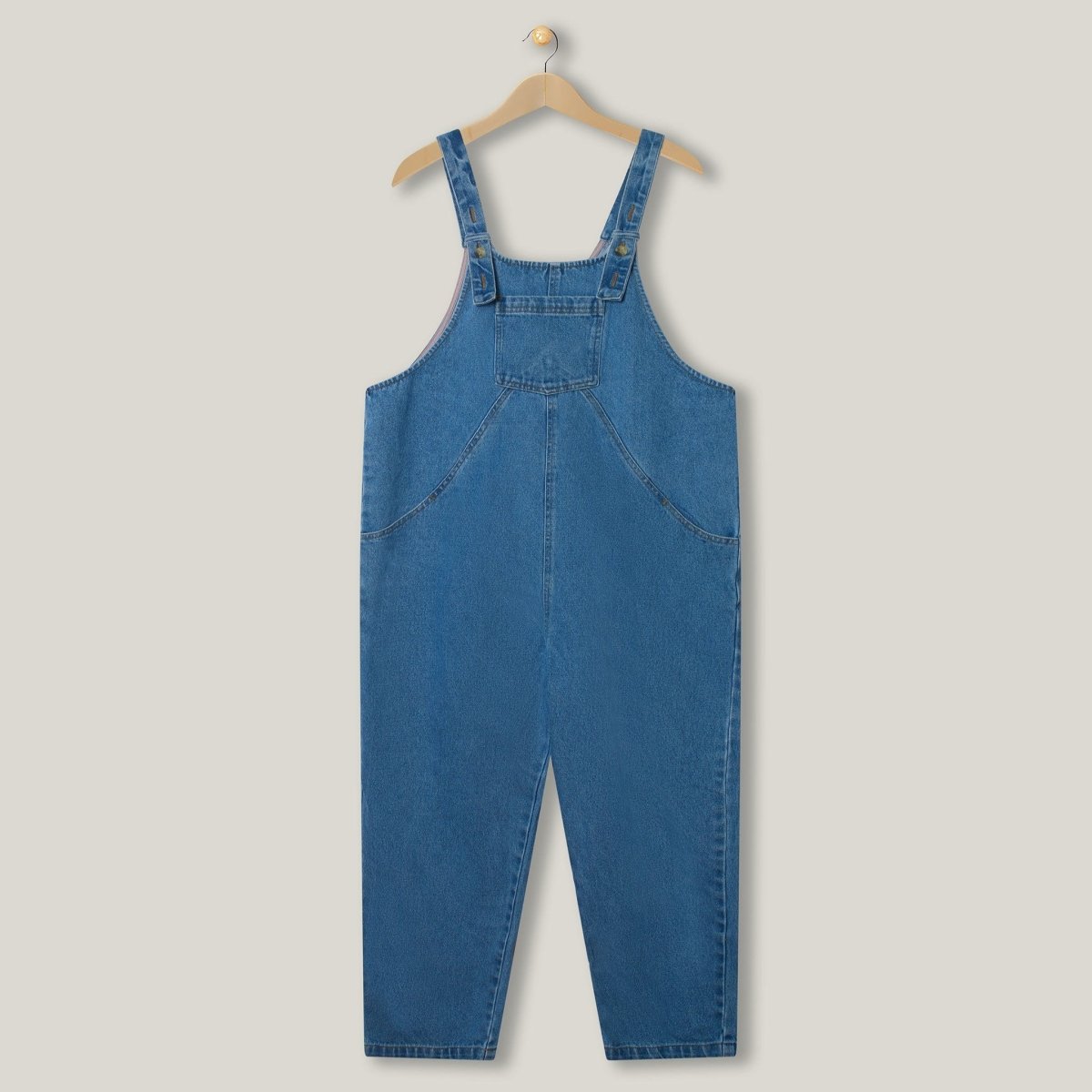 The Oversized Denim Dungaree -  Women's