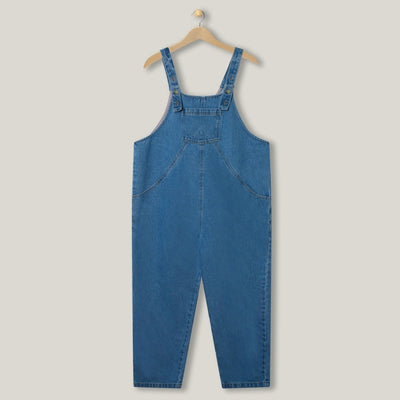 The Oversized Denim Dungaree -  Women's