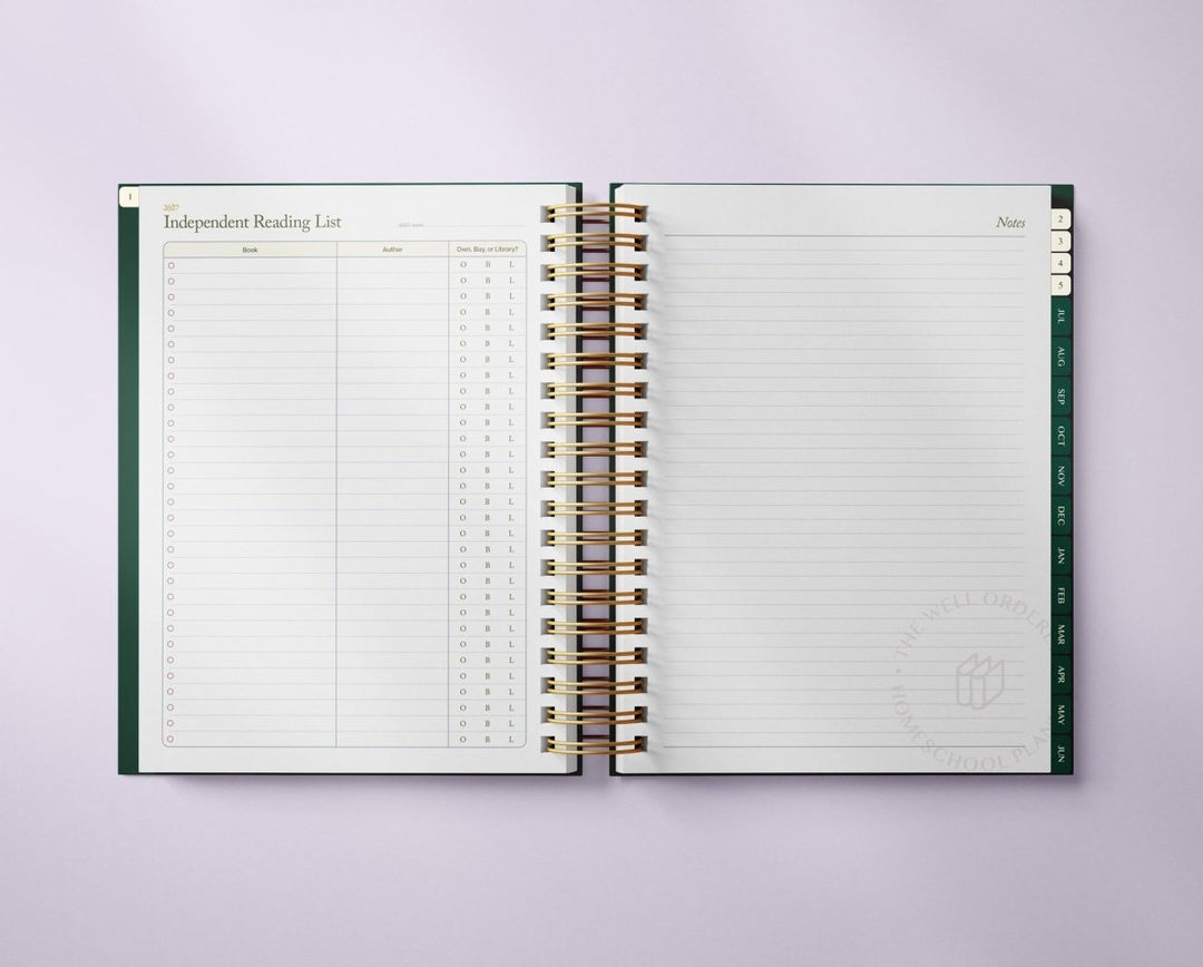 The Well Ordered Homeschool Planner - 2026-2027 Edition