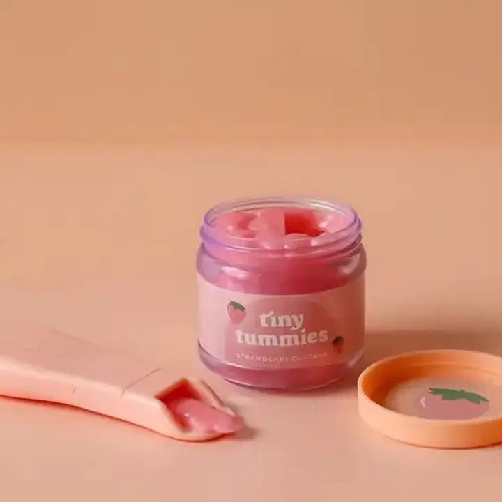 Tiny Tummies Strawberry Jelly Food Jar and Spoon Set