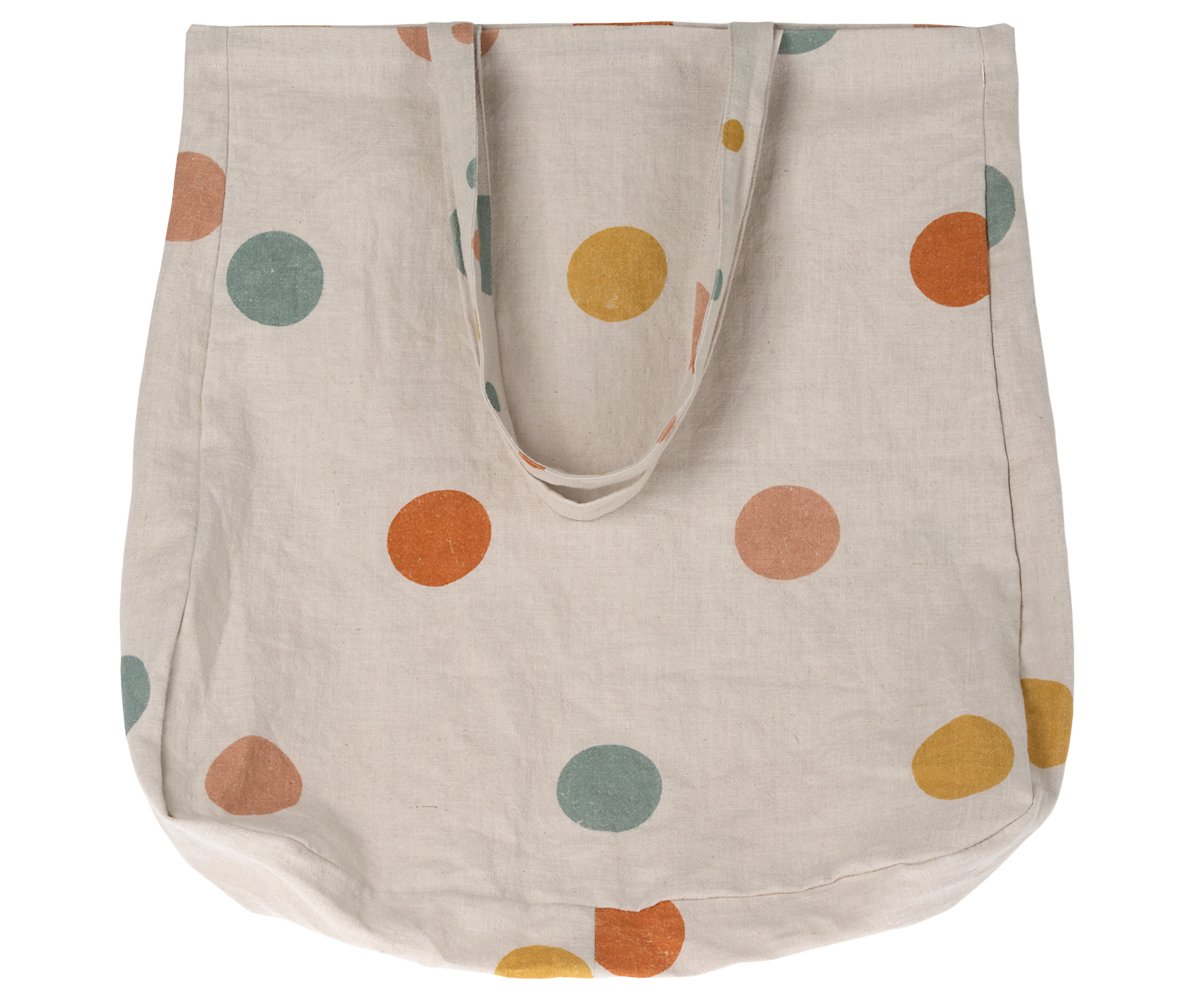 Tote Bag, Multi dots - Large