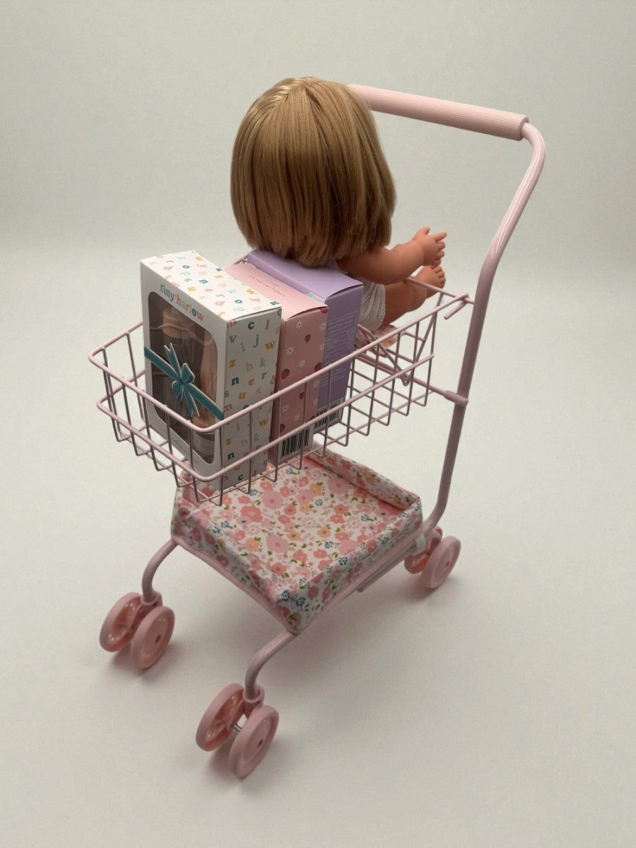 Toy Shopping Cart - Garden Blush