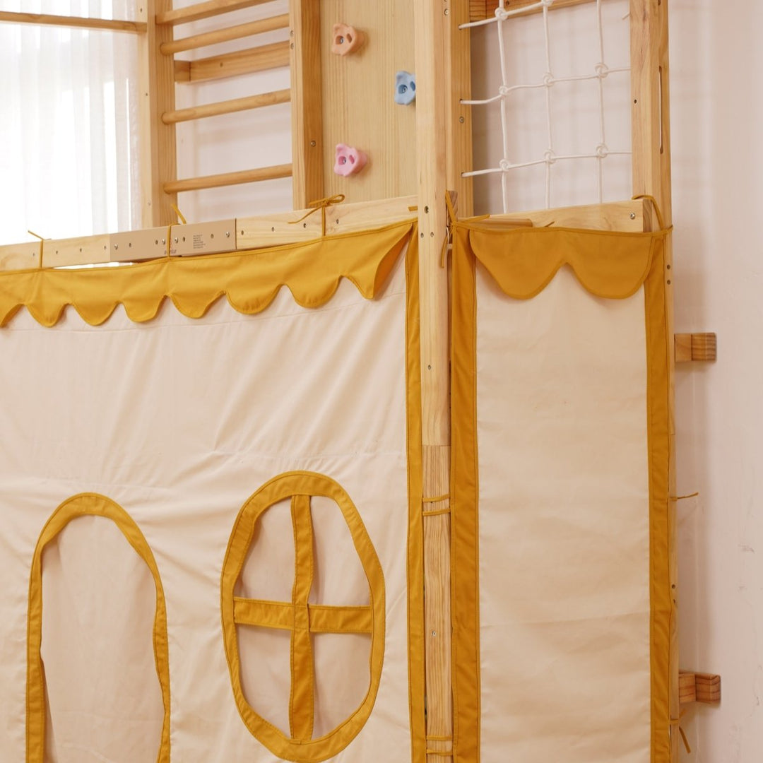 Walnut Modular 79" Play Tent | Indoor Kids Fort for the Walnut Modular