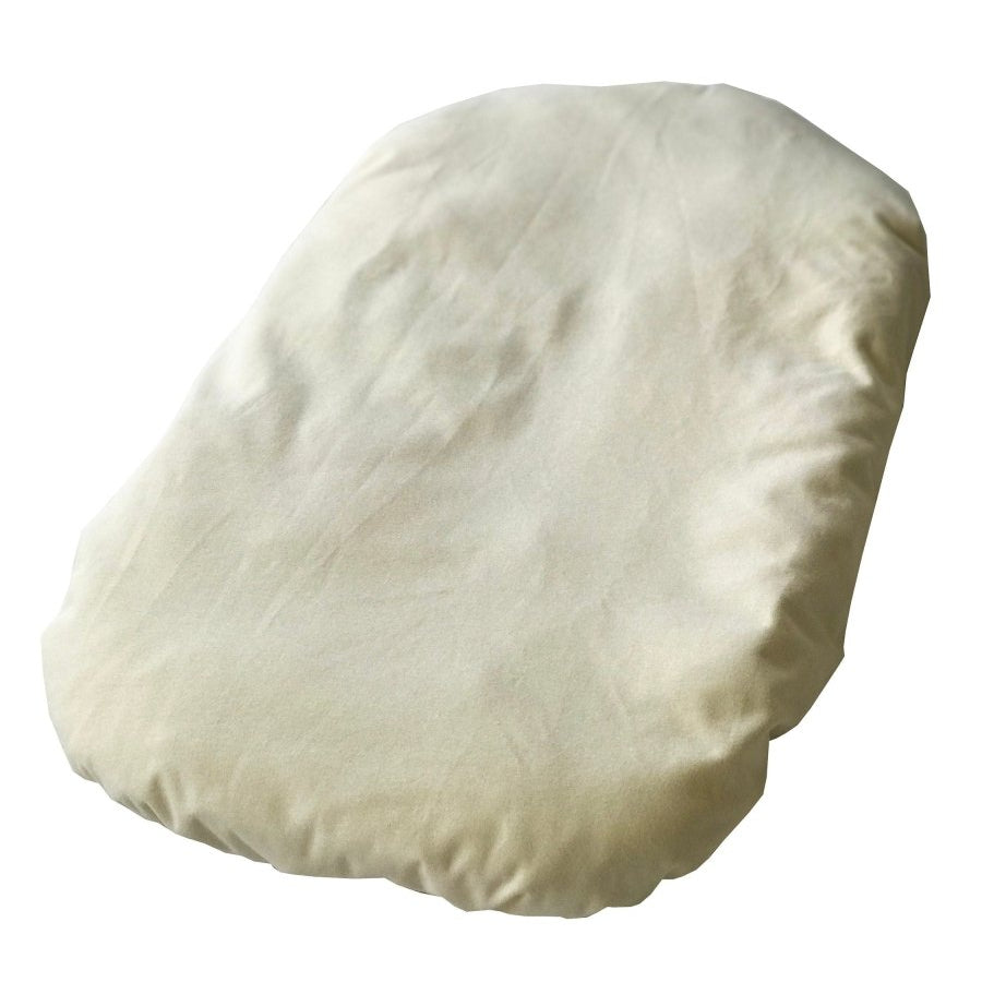 Waterproof Natural Ivory Organic Cotton Jersey - Custom Fitted Sheet