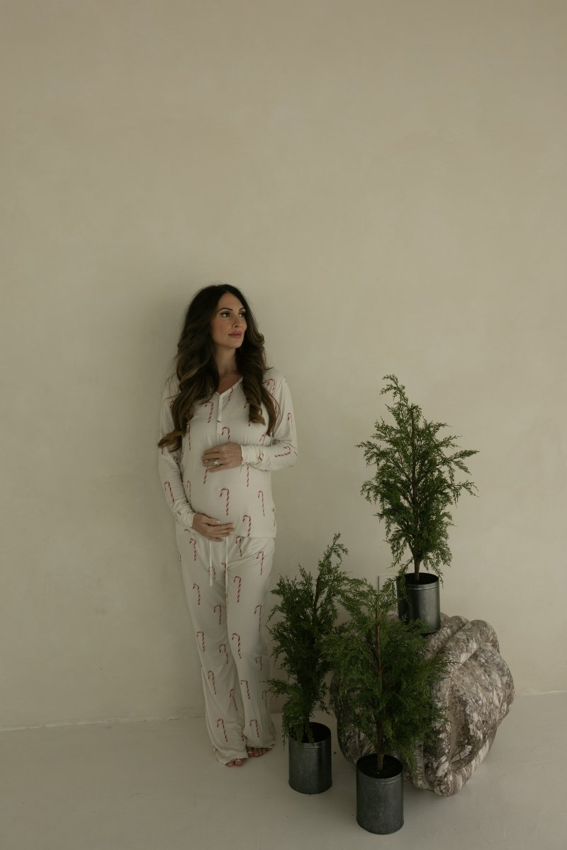 Women's Bamboo Pajamas - Candy Cane
