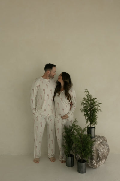 Women's Bamboo Pajamas - Candy Cane