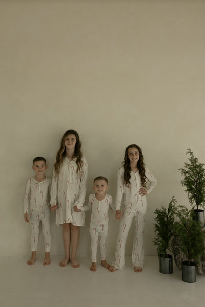 Women's Bamboo Sleeping Dress - Candy Cane