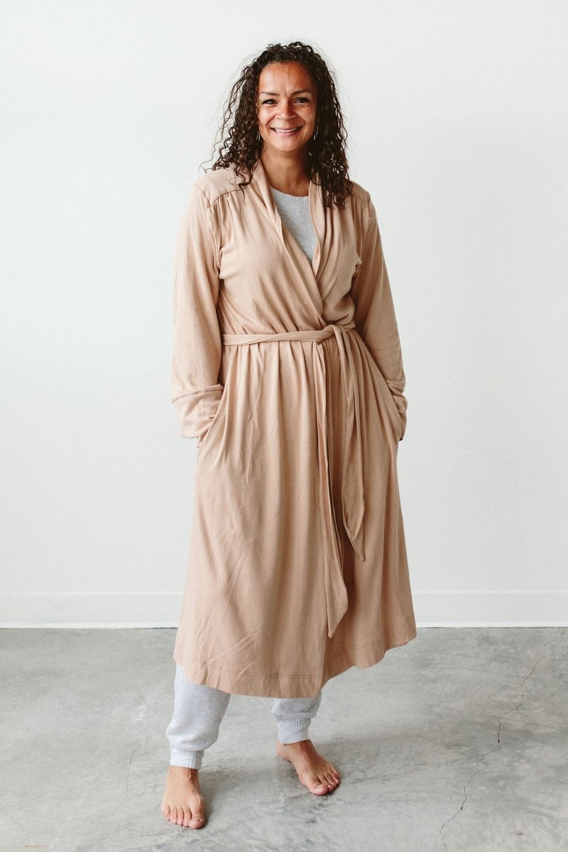 Womens Robe - Sandstone