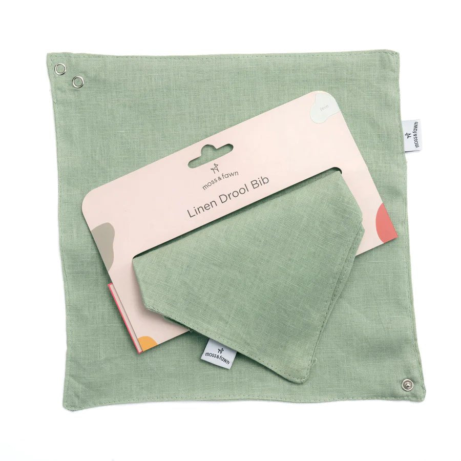 Linen Drool Bib Fern | Bee Like Kids